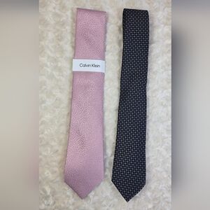 Calvin Klein And Bar III Pink and Black Ties